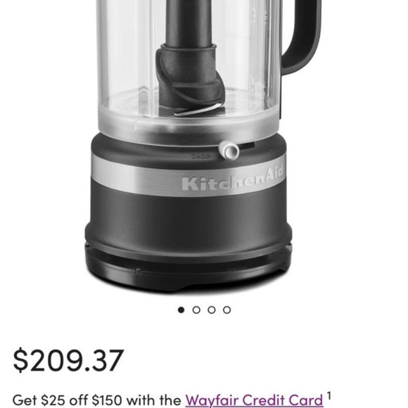 Brand New CONTOUR SILVER KitchenAid 5-Cups Food Chopper-KFC0516BM - Picture 3 of 5